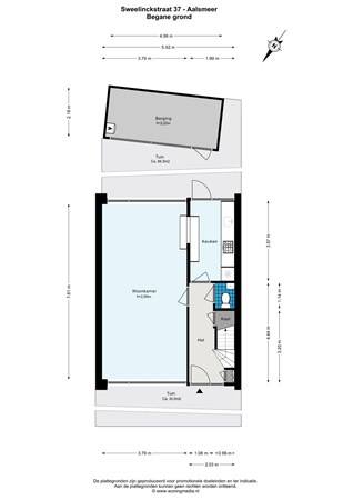 Floorplan - Sweelinckstraat 37, 1431 XS Aalsmeer